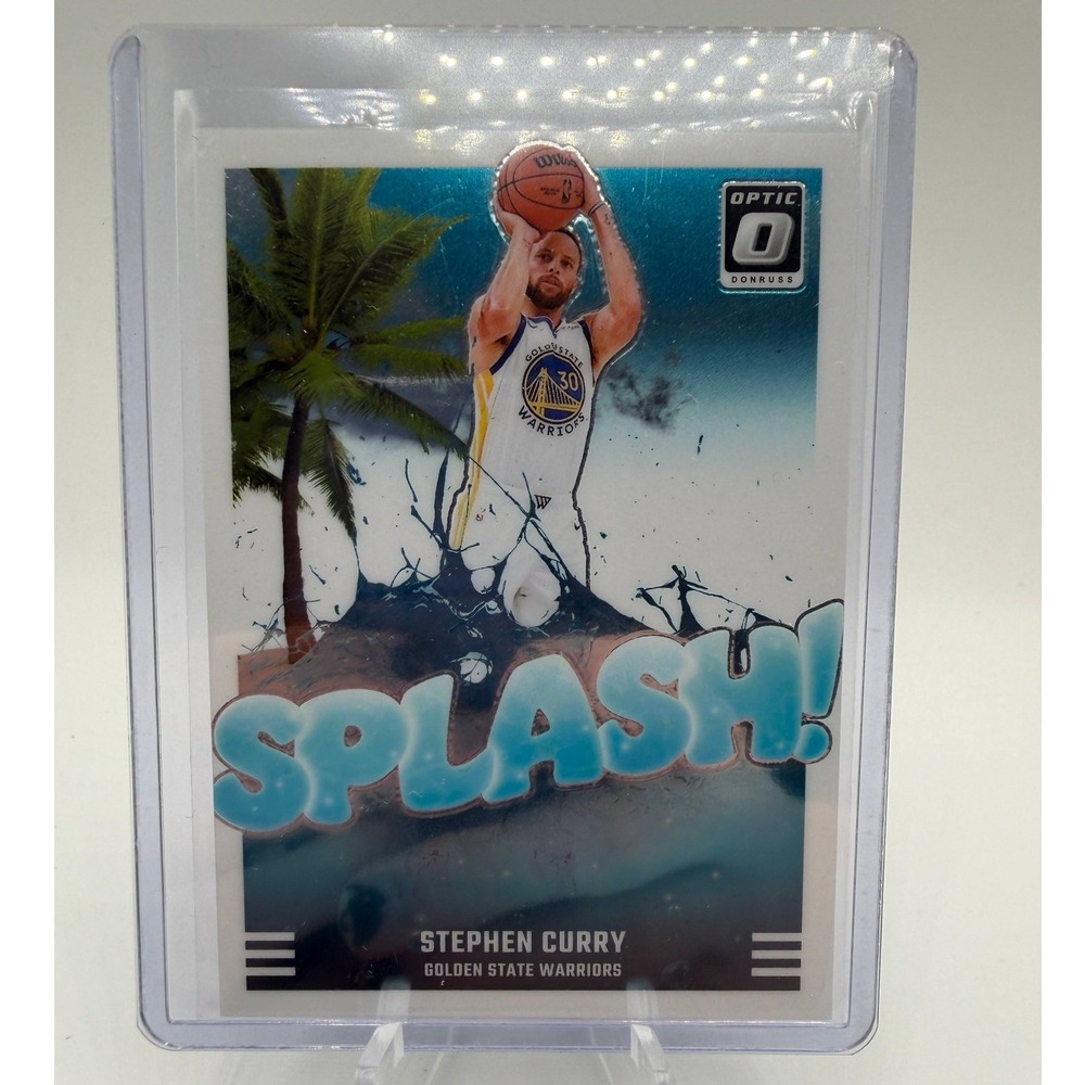 Stephen Curry Splash! 2024-25 Panini Donruss Optic No. 2 Golden State Warriors